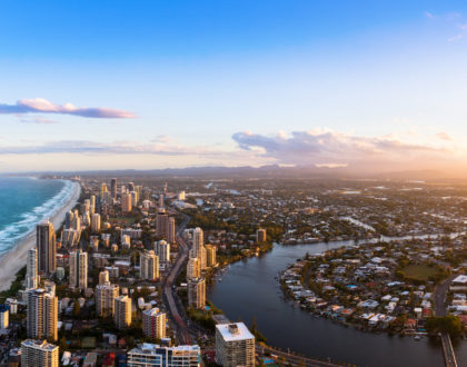 Panorama of Southern Gold Coast, Queensland